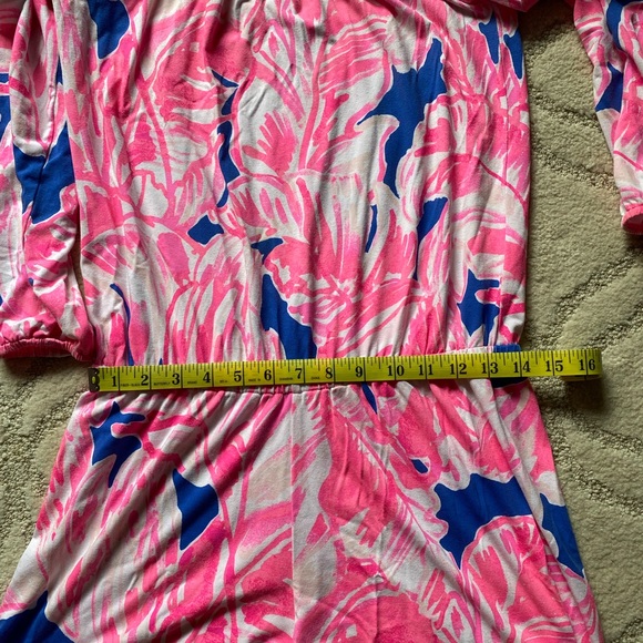 COPY - Lilly Pulitzer Lana off or on shoulder romper in beautiful Beach Bliss p… - Picture 6 of 7